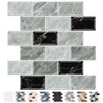 thumbnail image 1 of Baldosas antisalpicaduras URCOLOR, 10 hojas, desprendibles, 30 x 30 cm, color gris, 1 of 7