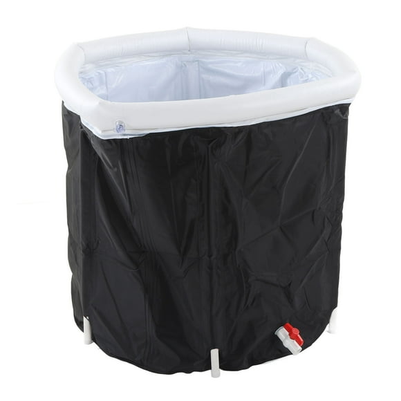 Foldable Bathing Bathtub, Soaking Temperature Keeping Bath Tub 75cm Height for Home