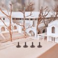 thumbnail image 2 of 50 piezas de árboles en miniatura, base para diorama, paisaje ferroviario, miniárbol, soporte para bricolaje, paisaje ferroviario, mesa de arena, decoración, marrón claro, 2 of 5