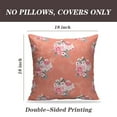 thumbnail image 2 of LALILO Throw Pillow Covers Floral With Roses Vintage Accent Art Artwork Cushion Cover 18" x 18", 2 Pack, 2 of 6
