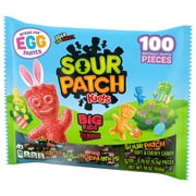 SOUR PATCH KIDS Big Kids Individually Wrapped Soft & Chewy Gummy Easter Candy, 100 Pieces