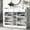 White, variant on Shoe Cabinet | Store Shoes and Small Items in Hallway | Particle Board Main Body with High-Quality Accessories | Hidden Drawers to Save Space