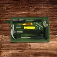 thumbnail image 3 of Bolsa de herramientas de lona de 4 piezas, bolsa de herramientas resistente con cremallera, bolsa organizadora de almacenamiento de herramientas multiusos, verde militar, 3 of 5
