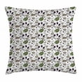 thumbnail image 1 of Floral Throw Pillow Cushion Cover, Botanical Petals Field Foliage Branches Flowers Fern Flourishing Nature Motif Design, Decorative Square Accent Pillow Case, 24 X 24 Inches, Multicolor, by Ambesonne, 1 of 2