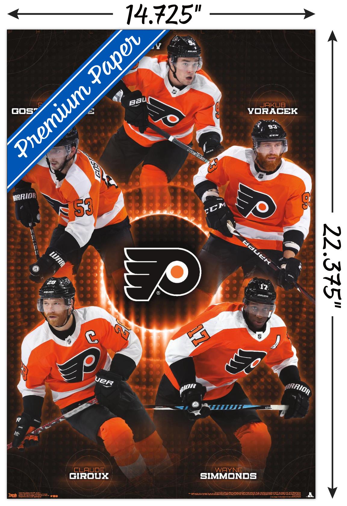 Trends International NHL Philadelphia Flyers - Team 17 Wall Poster 14.725" x 22.375" Premium Poster & Mount Bundle - image 3 of 5