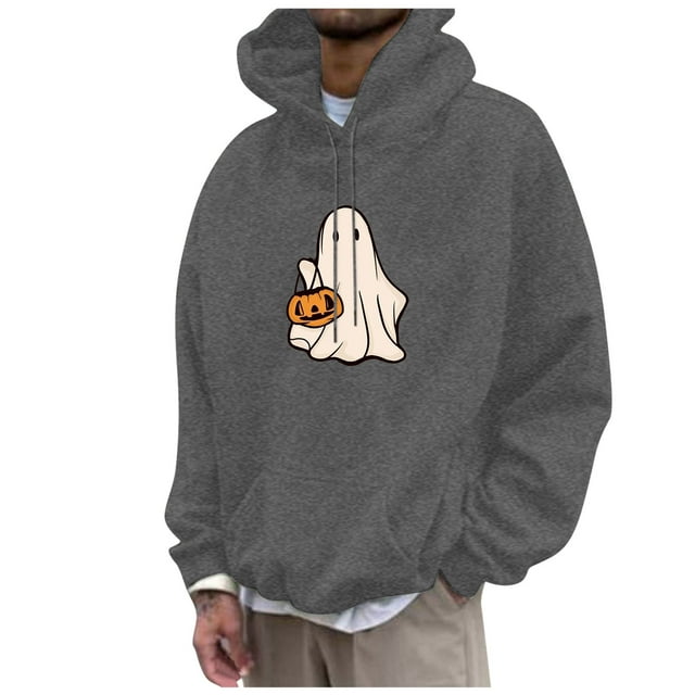 toraway Sweatshirts à Col Rond Hommes Mignon Hiver Mode Décontractée Partie Impression 3D Manches Longues Chandail à Capuche Vêtements pour Hommes P