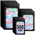 thumbnail image 1 of Bolsas holográficas Mylar Funfery, paquete de 300 con ventana transparente, 1 of 6