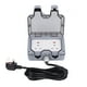 thumbnail image 4 of Toma de corriente doble para exteriores con cable, IP66, resistente al agua, estándar británico, 250 V, 13 A, 4 of 12