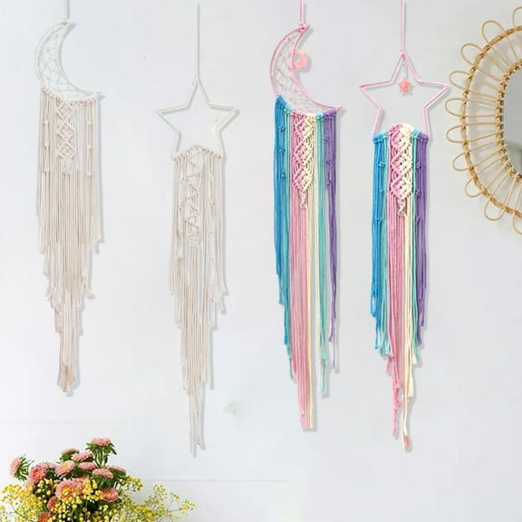 Msgweeeg Dreamcatcher Ceiling Decor Colored Woven Dreamed Catcher Handmade Pendant Home Wall Decor Hanging Wall Decoration