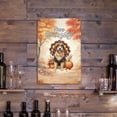 thumbnail image 3 of Happy Thanksgiving Golden Retriever Turkey Costume Pumpkins Autumn Leaves Vertical Metal Aluminum Sign Goldens Dog Lover Gifts Idea Wall Art Home Decor - 130144, 3 of 5