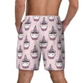 thumbnail image 4 of Daiia Cute Cupcake Mens Swim Trunks Swim Shorts Quick Dry Swim Shorts with Mesh Lining Pockets-Small, 4 of 9