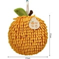 thumbnail image 6 of 2PCS Fuzzy Ball Hand Towel,Chenille Hand Towel,Cute Spherical Fruit Shape Hand Towel,Hand Drying Puff,Hand Towels with Hook Loop,Fun Decorative Hand Towels,Suitable for Bathroom, Kitchen, Hotel, 6 of 6
