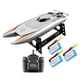 thumbnail image 1 of Lancha de velocidad RC, barco de remos para carreras, transmisor de control remoto, barco con potente Batería Silver 3, 1 of 9