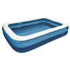 "120"" Giant Royal Blue and White Rectangular Inflatable Swimming Pool"
