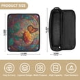 thumbnail image 4 of Curling Iron Storage Bag Hair Tools Travel Bag Heat Resistant and Portable Butterfly Vibrant Wing, 4 of 8