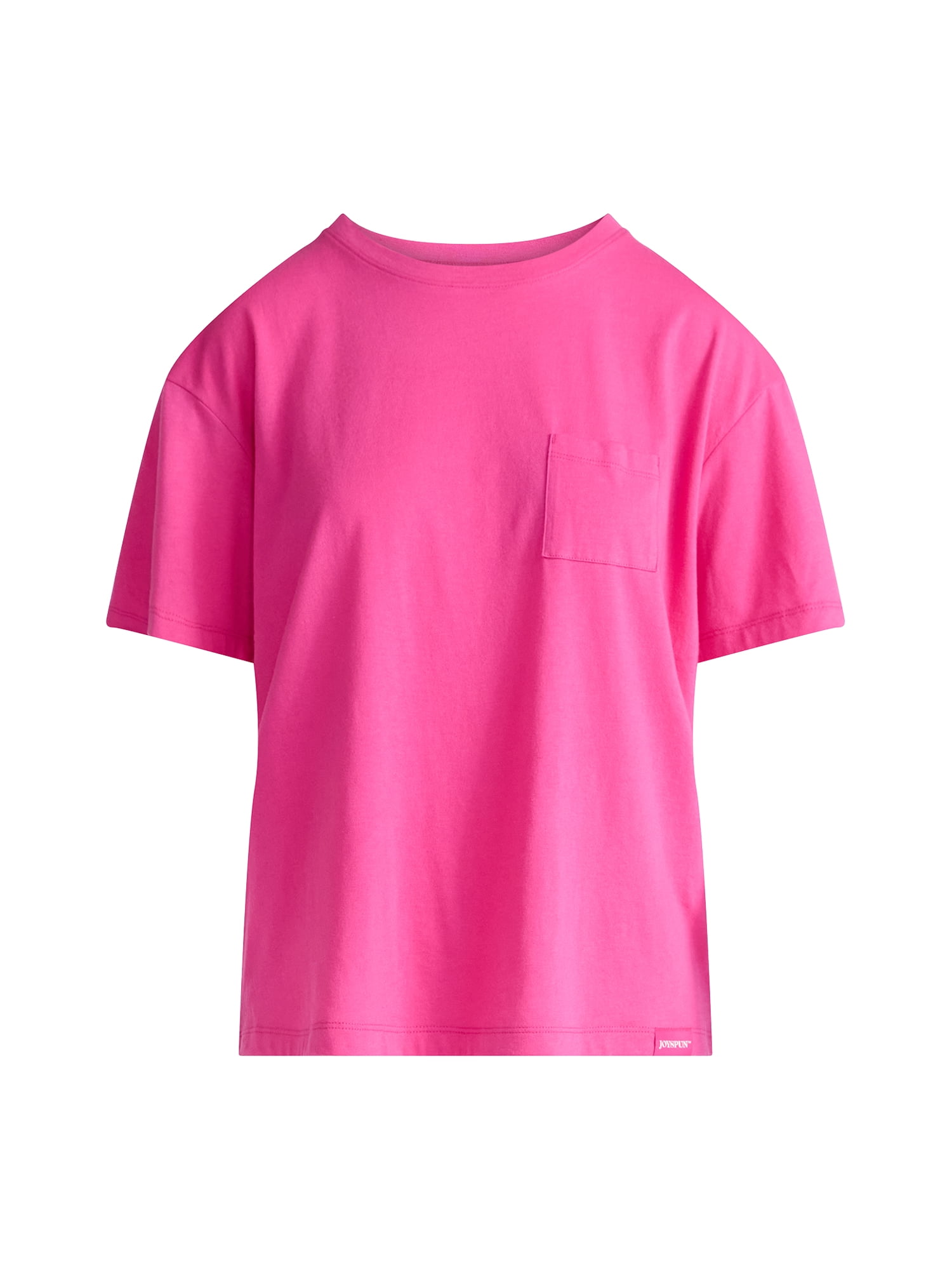 Joyspun Women's Sleep Tee with Short Sleeves, Sizes XS-3X