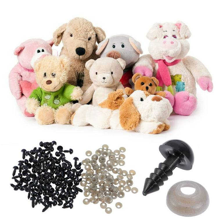100x Safety Eyes For Teddy Bears Dolls Toy Animal Felting 5mm-20mm 12mm  Toys Bea