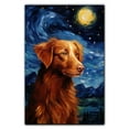 thumbnail image 3 of Nova Scotia Duck Tolling Retriever Dog Canvas Wall Art - Starry Night Van Gogh Dog Canvas Print Dog Sayings Painting Home Office Wall Decor Framed Dog Lover Gift, 3 of 6