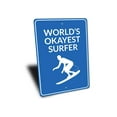 thumbnail image 3 of Okayest Surfer Novelty Sign, Metal Wall Decor - 10x14 inches, 3 of 4