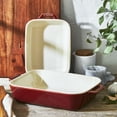 thumbnail image 5 of Staub Ceramic 2-pc Rectangular Baking Dish Set - Rustic Red, 5 of 6