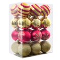 thumbnail image 1 of 24 Bolas De Navidad De 6 Cm/2,4 Pulgadas, Bolas De Navidad Rojas Y Doradas, Adornos Colgantes Para Árbol De Navidad, Guirnalda De Guirnalda, Fiesta De Año Nuevo, 1 of 5