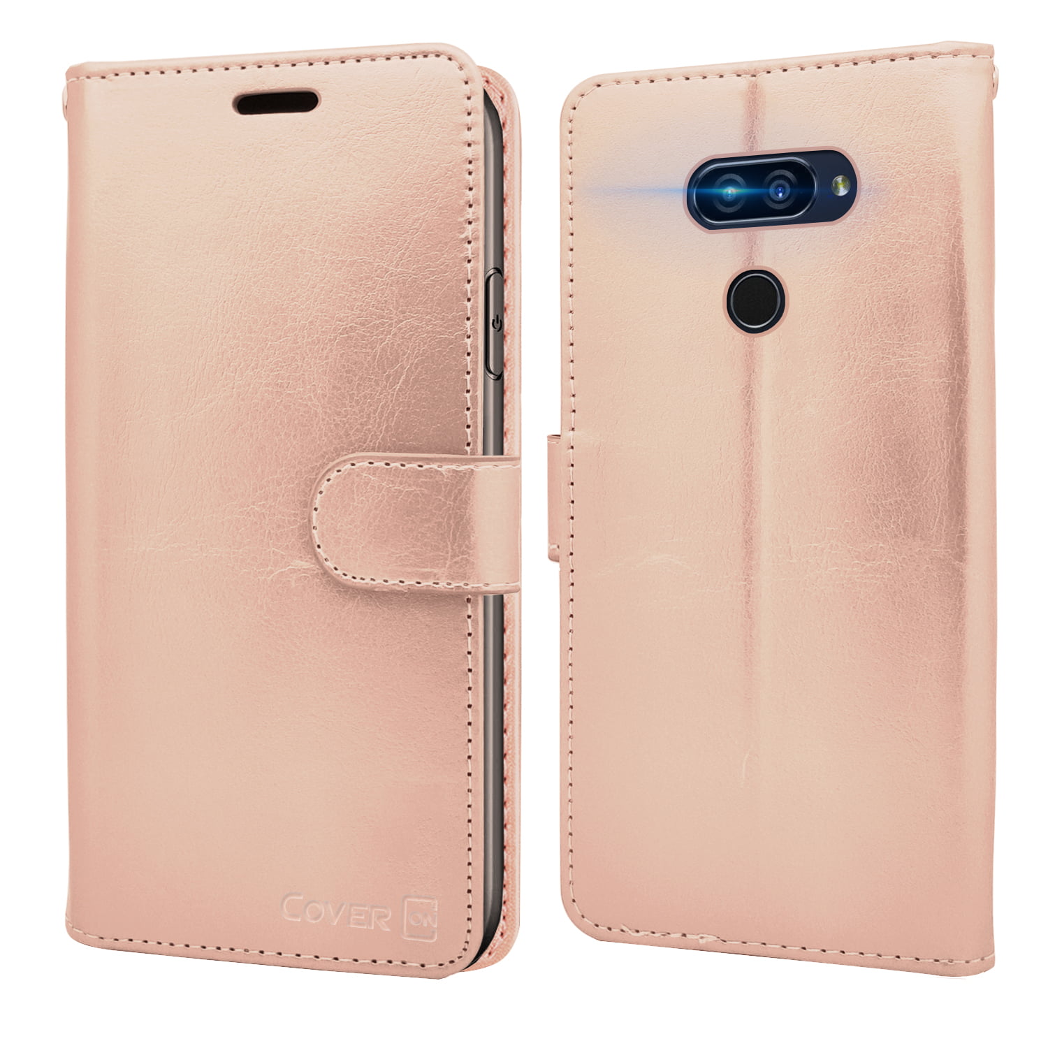 Magnetic Closure Full Protection Book Design Wallet Cover with 6.1 For For Ulefone Note 7P Phone Case Leather Case For Ulefone Note 7P 2019 and Kickstand Card Slots Pink
