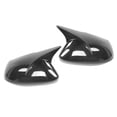 thumbnail image 3 of Par de cubiertas de espejo lateral, carcasa protectora estilo bocina para Corolla Sedan/Hatchback, estilo de fibra de carbono, 3 of 5