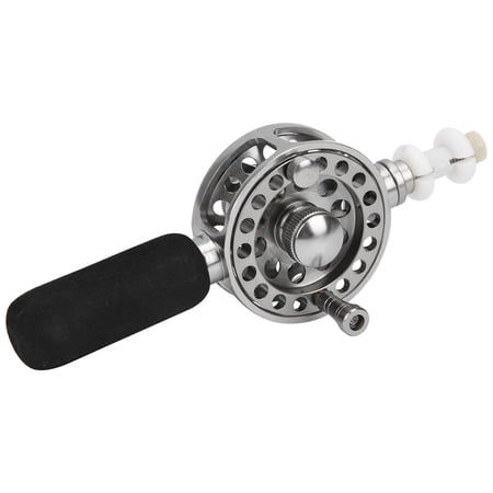 Riousery Metal Fishing Reel 2+1 BB High Speed Durable Centerpin Wheel with Handle for Hand Pole Modification Fishing Accessory