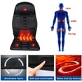thumbnail image 3 of Cojín de masaje para asiento, masajeador de espalda, almohadillas de masaje para asiento, cojín de masaje vibratorio para asiento, tapete de masaje con calor por vibración, 5 vibraciones de motor, 8, 3 of 6