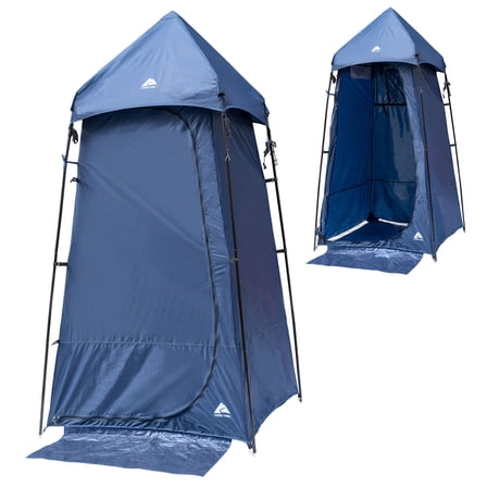 Ozark Trail Camping,  Shower, Picnics and Utility Tent, 1 Person Capacity,  Blue Color, Easy To Set Up.