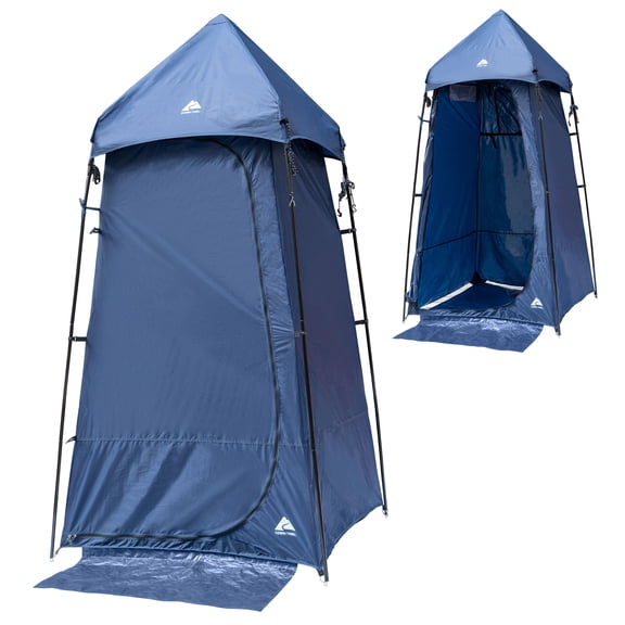 Ozark Trail Camping,  Shower, Picnics and Utility Tent, 1 Person Capacity,  Blue Color, Easy To Set Up.