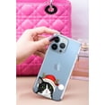 thumbnail image 3 of WIRESTER Black White Tuxedo Cat Happy Transparent Soft Gel TPU Clear Case Slim Protective Cover for Apple iPhone 13 Pro 6.1" 2021, 3 of 3