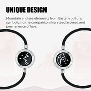 TOTWOO Long Distance Bracelets for Couples, Vibration & Light Up Bracelet, Montain & Sea Long Distance Relationship Gifts for Girlfriend Boyfriend