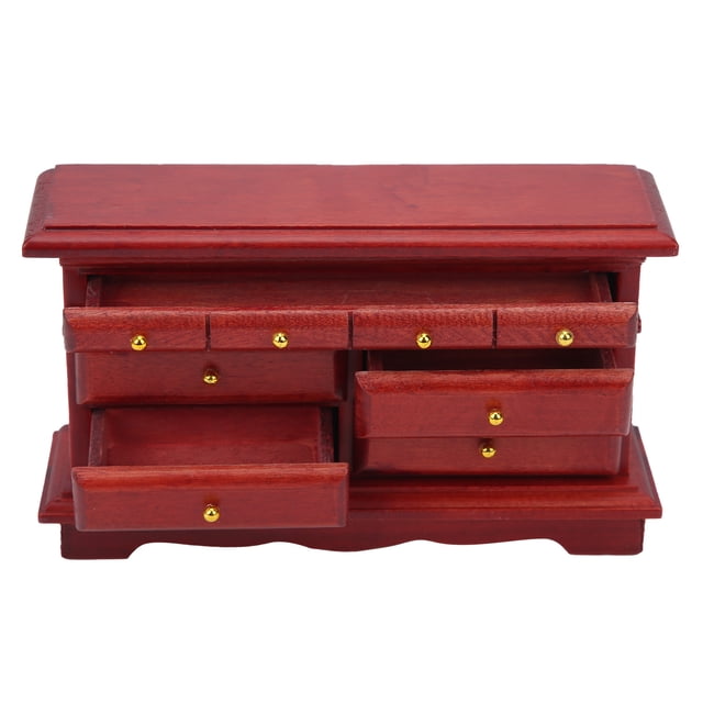 Gabinete en Miniatura, Gabinete de Casa de Muñecas de Madera Práctica de Madera Duradera, Para Casa de Muñecas