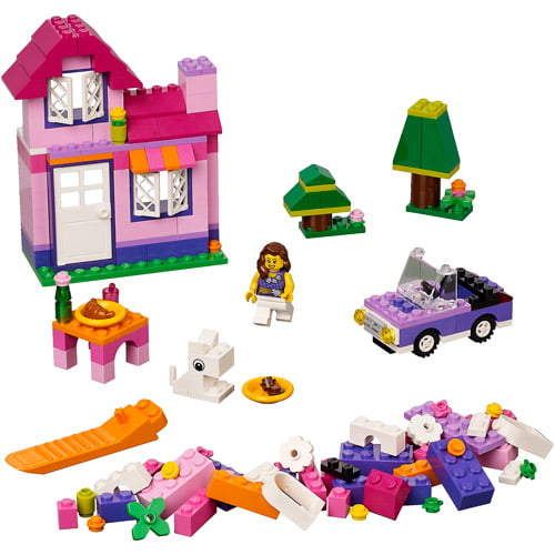 forholdet opladning kolbe LEGO Bricks and More Pink Brick Box 4625 - Walmart.com