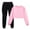 D352-Pink, variant on FYDUU Girls 2Pcs Fall Winter Outfit Girls Clothes 2 Piece Outfits Solid Color Long Sleeve Pullover Sweatshirts Sweatpants Outfit Kids Sweatsuit Sets 4-5 Years
