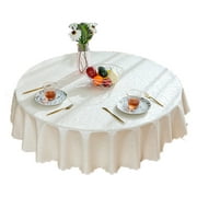 Waterproof vinyl tablecloths, round heavy duty tablecloths, wipeable tablecloths for kitchen and dining rooms