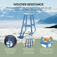 thumbnail image 4 of WestinTrends Malibu HDPE Outdoor Patio 29" Bar Stool Saddle Seat, Pacific Blue, 4 of 14