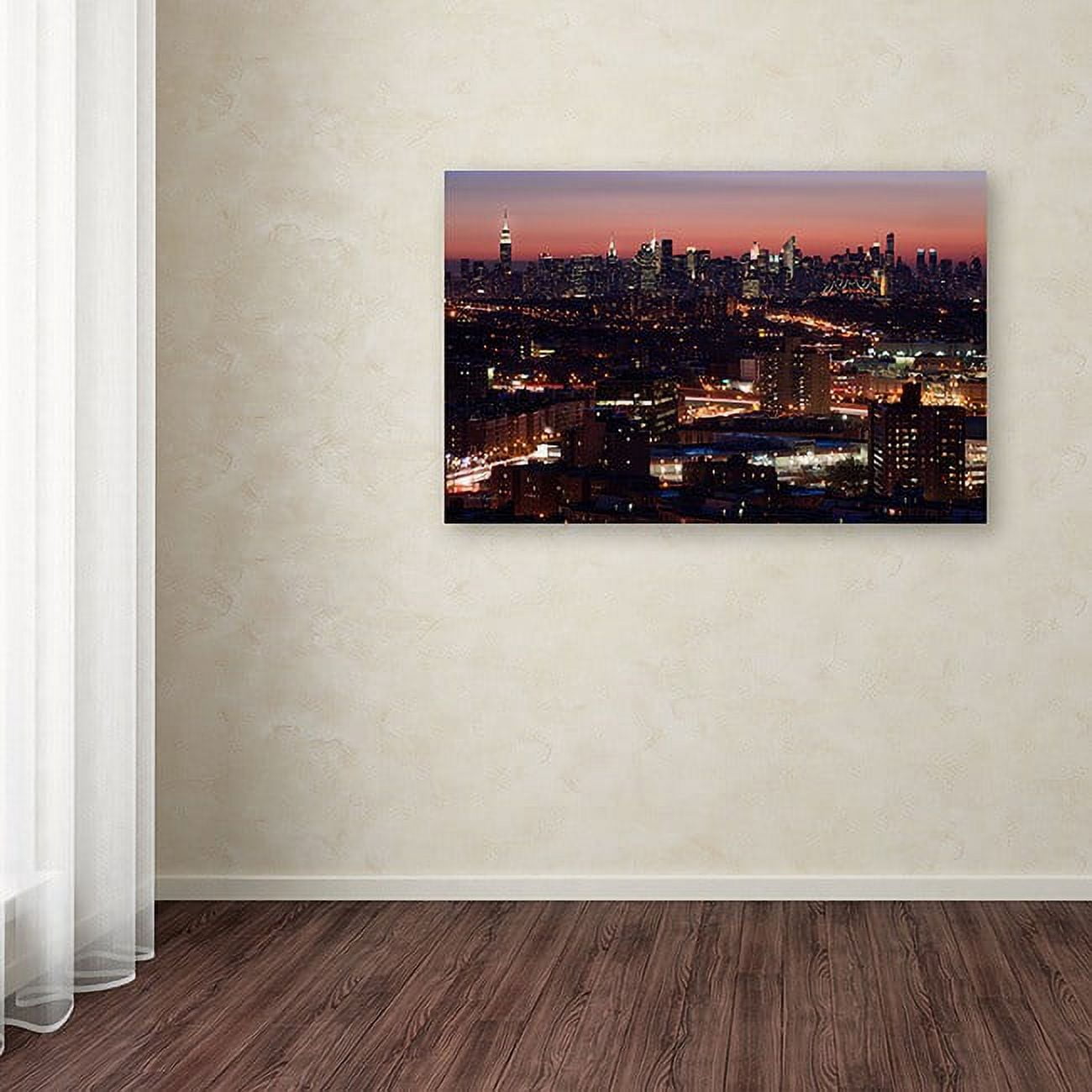 Trademark Fine Art "Midtown From Queens" Canvas Art by David Ayash