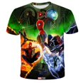 thumbnail image 2 of 2022 verano niños camisetas Marvel spider-man camisetas para niños nueva moda niños y niñas manga corta Top 1-14T ropa New4T zhangmengya CONDUJO, 2 of 2