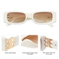 thumbnail image 5 of Gafas de sol Allarallvr Rectangle para mujer 90s Retro Trendy Y2K, 5 of 5