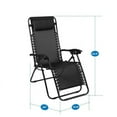 Zero Gravity Lounge Patio Chairs Set of 2 Recliner Zero Gravity Lounge