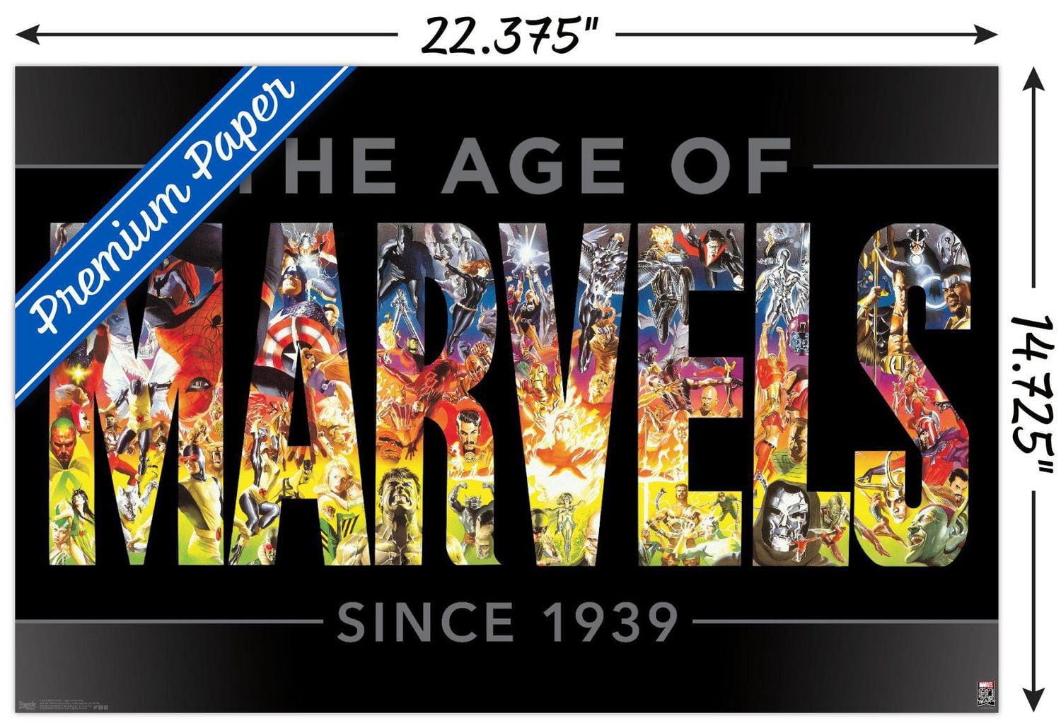 Marvel Comics - Marvel 80th Anniversary - Age of Marvels Wall Poster