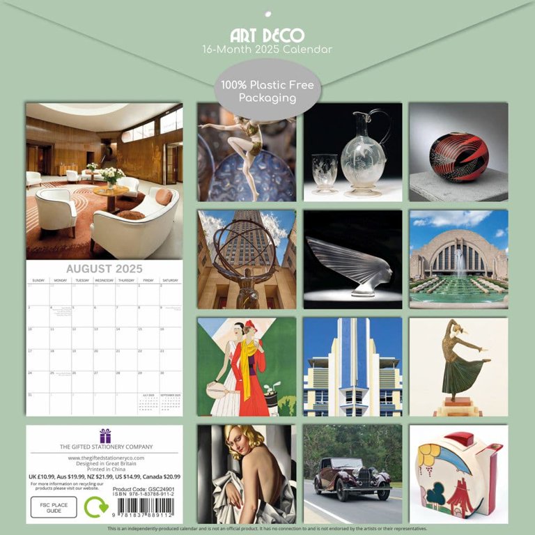 gifted-stationery-co-art-deco-2025-wall-calendar-calendar-walmart-com