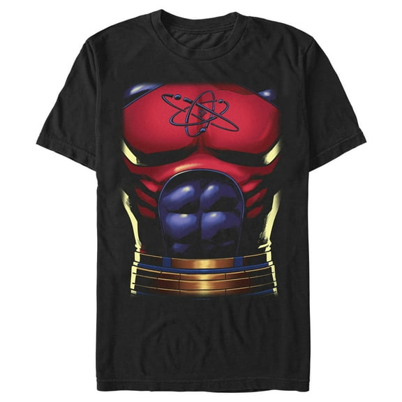 Men's Black Adam Atom Body Graphic Tee Black Large