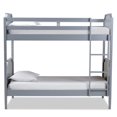 thumbnail image 2 of Bowery Hill Contemporary Twin Size Grey Finished Wood Bunk Bed, 2 of 7
