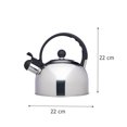 thumbnail image 3 of Tetera Silbadora Royal Haus Acero Inoxidable 2.5 L Color Plata, 3 of 3