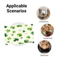 thumbnail image 5 of Amarainy Clover Pattern Linen Table Mats Set of 4 for Home Kitchen Table Decor 12x18 inch, 5 of 5