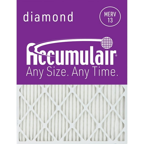 Accumulair Diamond 10x14x1 MERV 13 Air Filter/Furnace Filters (4 pack)