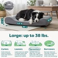 thumbnail image 4 of FurHaven Pet Dog Bed | Orthopedic Ultra Plush Luxe Lounger Pet Bed for Dogs & Cats, Gray, Large, 4 of 10